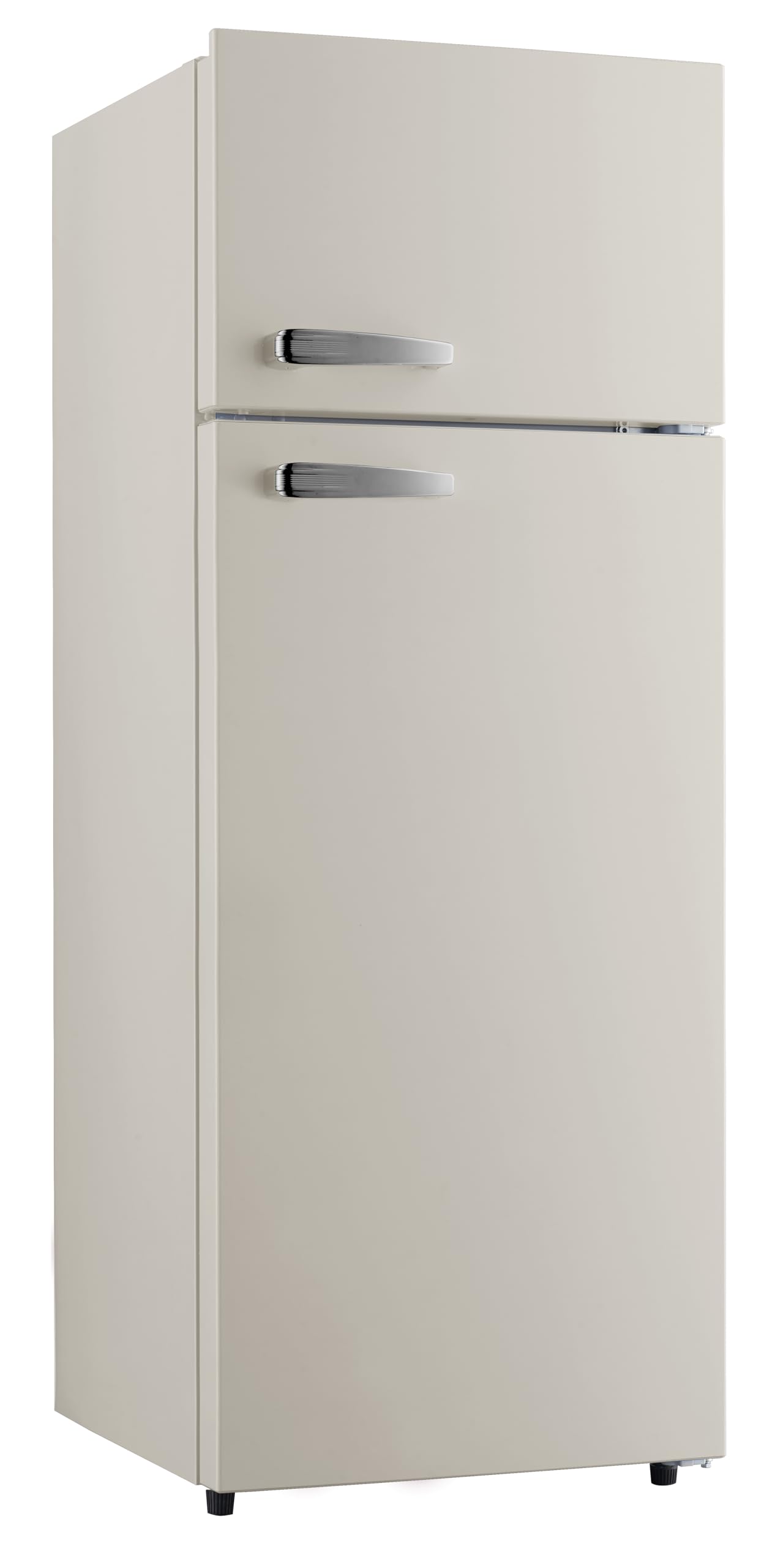 PKM GK210-2 CR Retro Kühl-Gefrierkombination | Creme | 208 L | 145 cm | 48 Liter 4 Sterne Gefrierfach | 41 dB | Freistehend