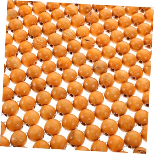 Coussin perles de bois naturel pour siège auto beige avec support lombaire ventilé