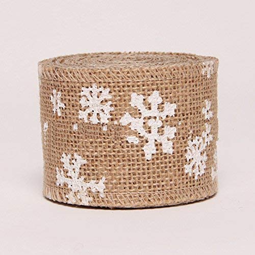 Burlap Rope Ribbon Roll Snowflake Glitter Ribbon Crafts Diy Gift Wrap Ribbon Party Ribbons Wedding Decoration Supplies #TOP4