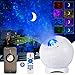 Luz de proyector de estrella LED de fútbol, ALED LIGHT 4 en 1 Ocean Wave Moon Star luz con control remoto IR, altavoz Bluetooth integrado y sonido activado, luz para niños para niños