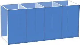 Joisal Organizador de pincéis de maquiagem azul cobalto para penteadeira, pequeno suporte de caneta para mesa, organizador de banheiro e marcador para mesa