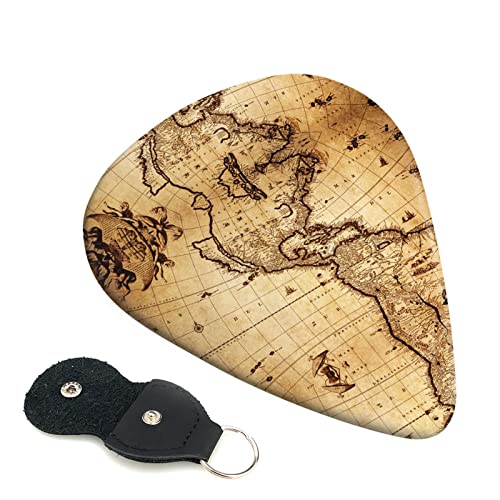 Lot de 6 médiators carte du monde pour guitare acoustique, guitare électrique, basse, ukulélé – fins, moyens et épais. - Les Beatles, Paul McCartney, John Lennon, RIngo Starr, George Harrison Lot de 6 médiators carte du monde pour guitare acoustique, guitare électrique, basse, ukulélé – fins, moyens et épais.