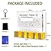 Periodic Table with Real Elements Inside, Amber Lighted Stand Acrylic Periodic Table of Elements Poster, Crafts Décor Teaching Tool Chemistry Gift for Kids Adults Students Teacher Science Lovers