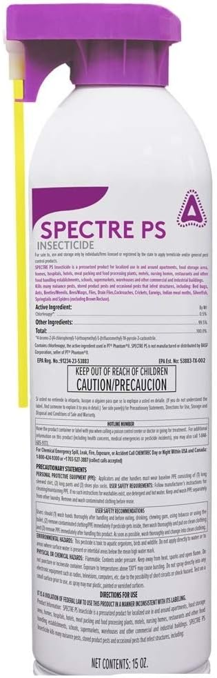 Amazon.com: Control Solutions, 82770001 Spectre PS Insecticide, Clear ...