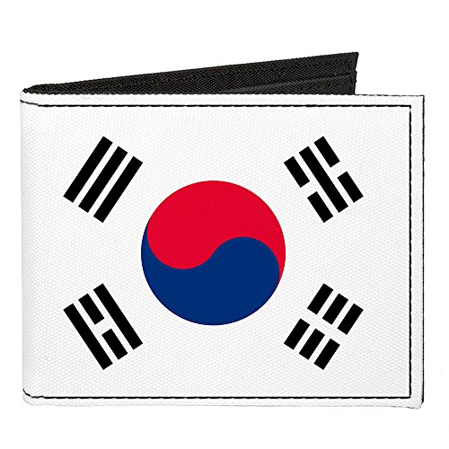 Buckle-Down Canvas Bi-fold Wallet-Republic (South Korea) Flag