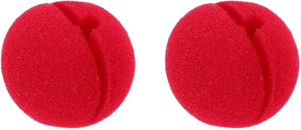 - Priya Party Decoration Clowns Nose Red Foam Nose Joker Costume Accessories (Pack Of 2), Adult