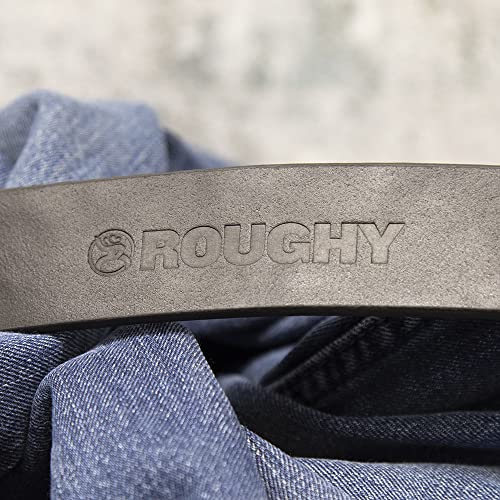 HOOEY Men's Filigree And Arrow Embossed Leather Belt Black 344