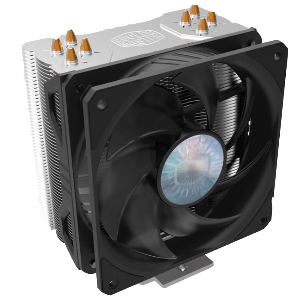 Cooler Master Hyper 212 Evo V2 Cpu Air Cooler, Sickleflow 120 V2 Pwm Fan, 4 Copper Direct Contact Heat Pipes For Amd Ryzen/Intel Lga1200/1151