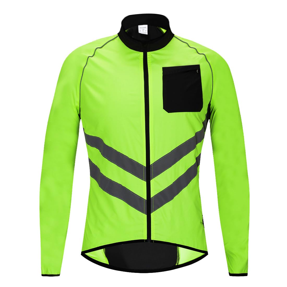 Veste Cyclisme Femme Hiver Imperméable Et Thermique – Coupe-Vent, Respirante, Réfléchissante – Vert L