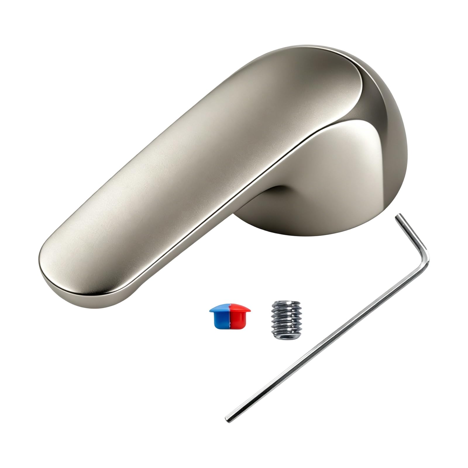 H79 Metal Shower Handle Replacement Comfortable Nonslip Grip Single Metal Levers Handle Bathroom Accessories Enduring Single Levers