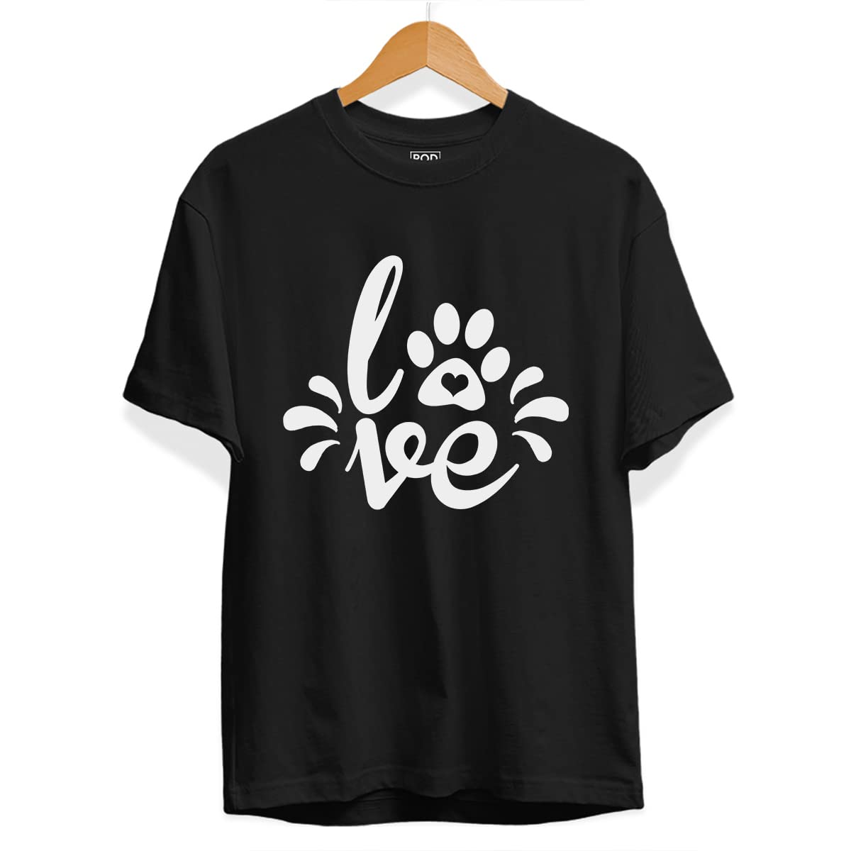 POD STUDIOPet Dog Cat Lovers T Shirt | Unisex Dog Cat Pet Lover Tshirt for Men Women | Round Neck Regular Fit Half Sleeve Cotton Tshirt | Pet Lover Gifts