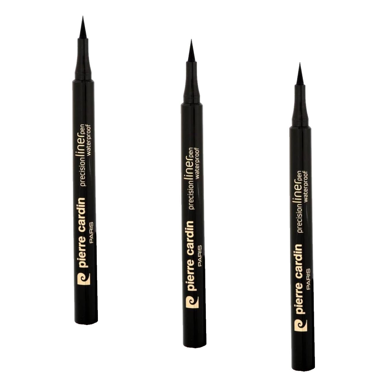 Pierre Cardin Precısıon Lıner Pen Waterproof- Mürekkep Etkili, Su Geçirmez Göz Sürmesi -Eyeliner-Siyah- 785 (3 paketi)