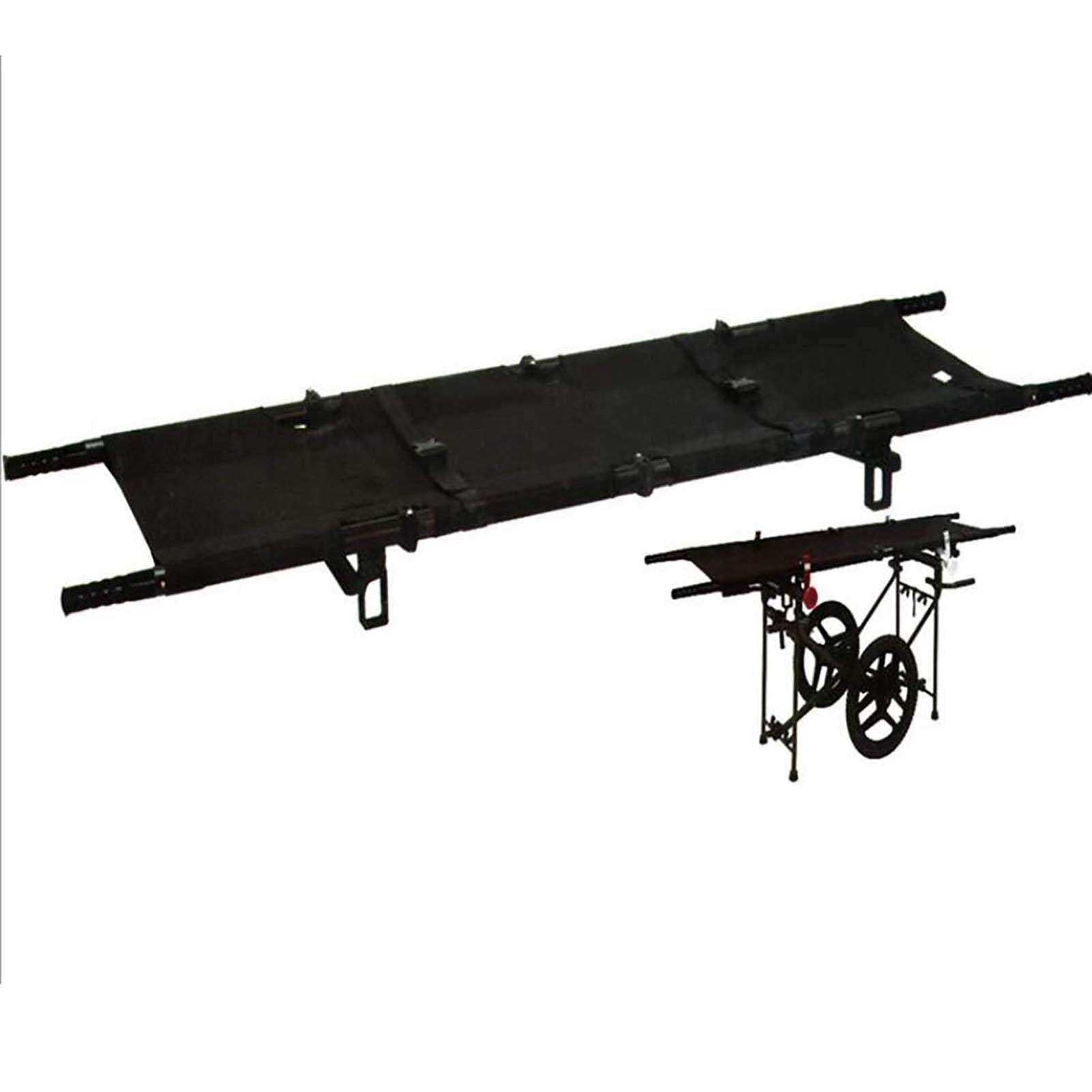 QICBYING Gurney Portable Emergency Rescue Stretcher, Aluminum Alloy Foldable Stretcher Used For Hospitals, Clinics, Homes Patient Emergency Rescue Stretcher