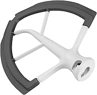 Vista 7 de Accesorio batidor de borde flexible de 6 cuartos para batidora KitchenAid con soporte de elevador de tazón, batidor de borde plano para 6 cuartos