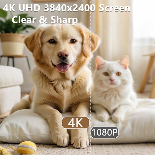 Image of 16 inch 4K Portable Monitor UHD 3840x2400 16:10 400 Nits Gaming Display,IPS HDR External Second Screen,Vertical Monitor for Laptop /Mac /PC /PS5 /Xbox with Speakers Stand,VESA Compatible