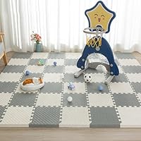 Amazon.co.jp: 抗菌 ジョイントマット ツートンカラー グレー カラフル
