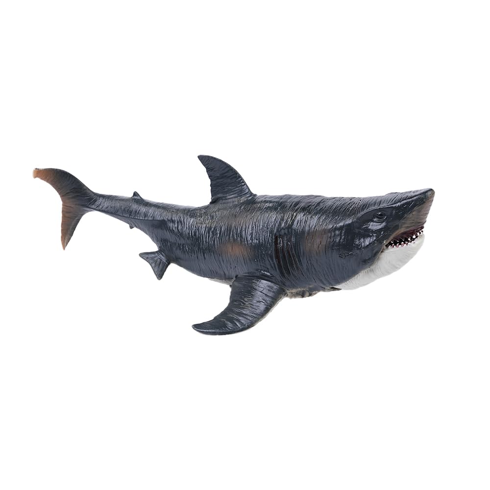 Sarini Large Shark Model Megalodon Statue Realistic Shark Model 27cm Simulation Prehistoric Marine Animal Model - Image 2