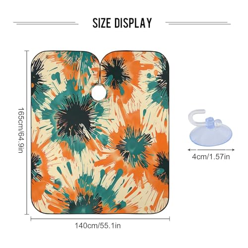 Capa Profesional de Corte de Cabello Impermeable Floral Abstracto miniatura 3