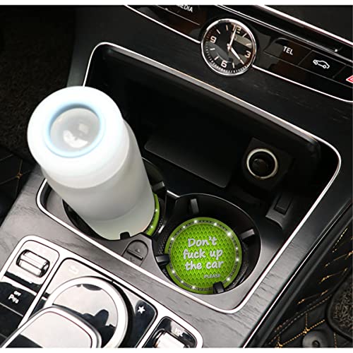 2 posavasos para auto de silicona con brillantes, 2.75 pulg miniatura 6