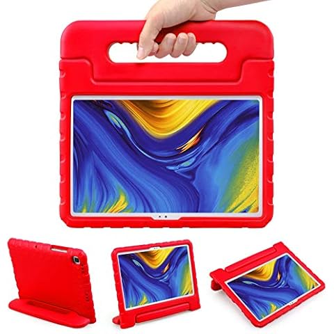 LEADSTAR Case for Samsung Galaxy Tab A7 10.4 Inch 2020, Shockproof Light Weight Protection Handle Stand Kids Case fit Galaxy Tab A7 SM-T500/ SM-T505/ SM-T507 Tablet, for Children (Red) Cover
