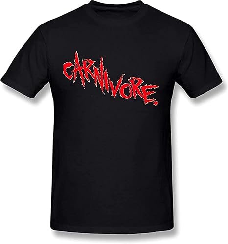 HUODE Men's Carnivore Band T-Shirt - L : Amazon.co.uk: Fashion