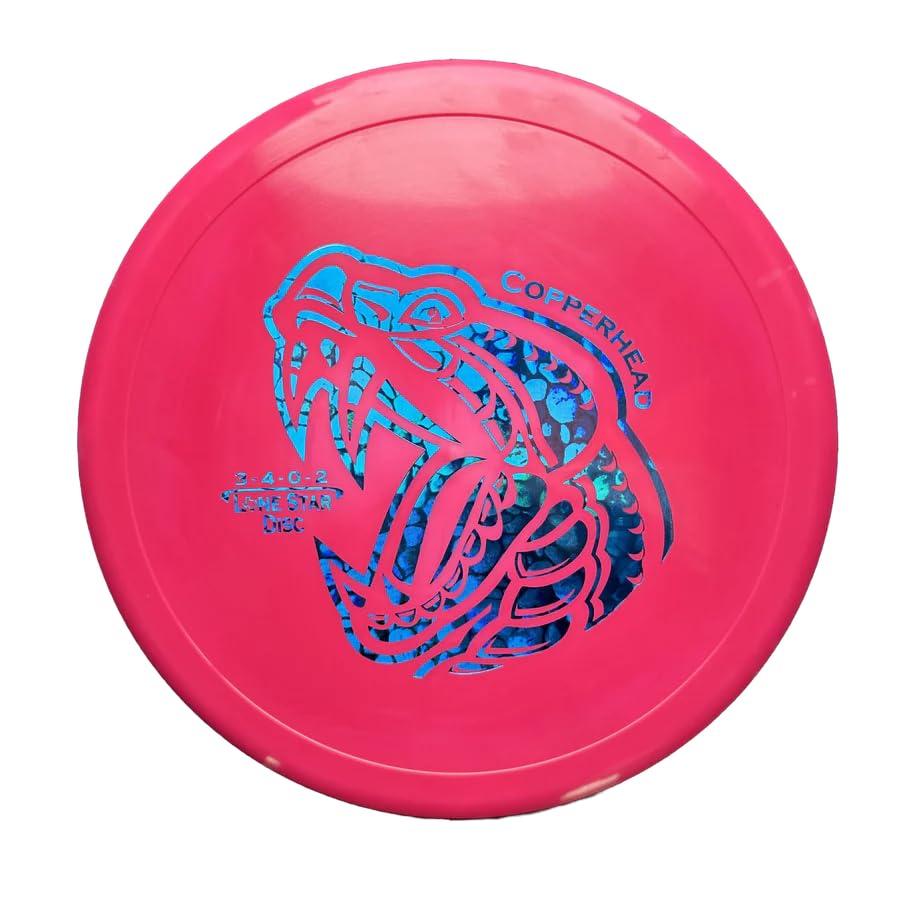 Lone Star Disc Alpha Copperhead | Slightly Overstable Disc Golf Approach Disc | Artist Stamp 170g+ | Durable & Smooth Premium Plastic | Great Driving Putter | Colors May Vary