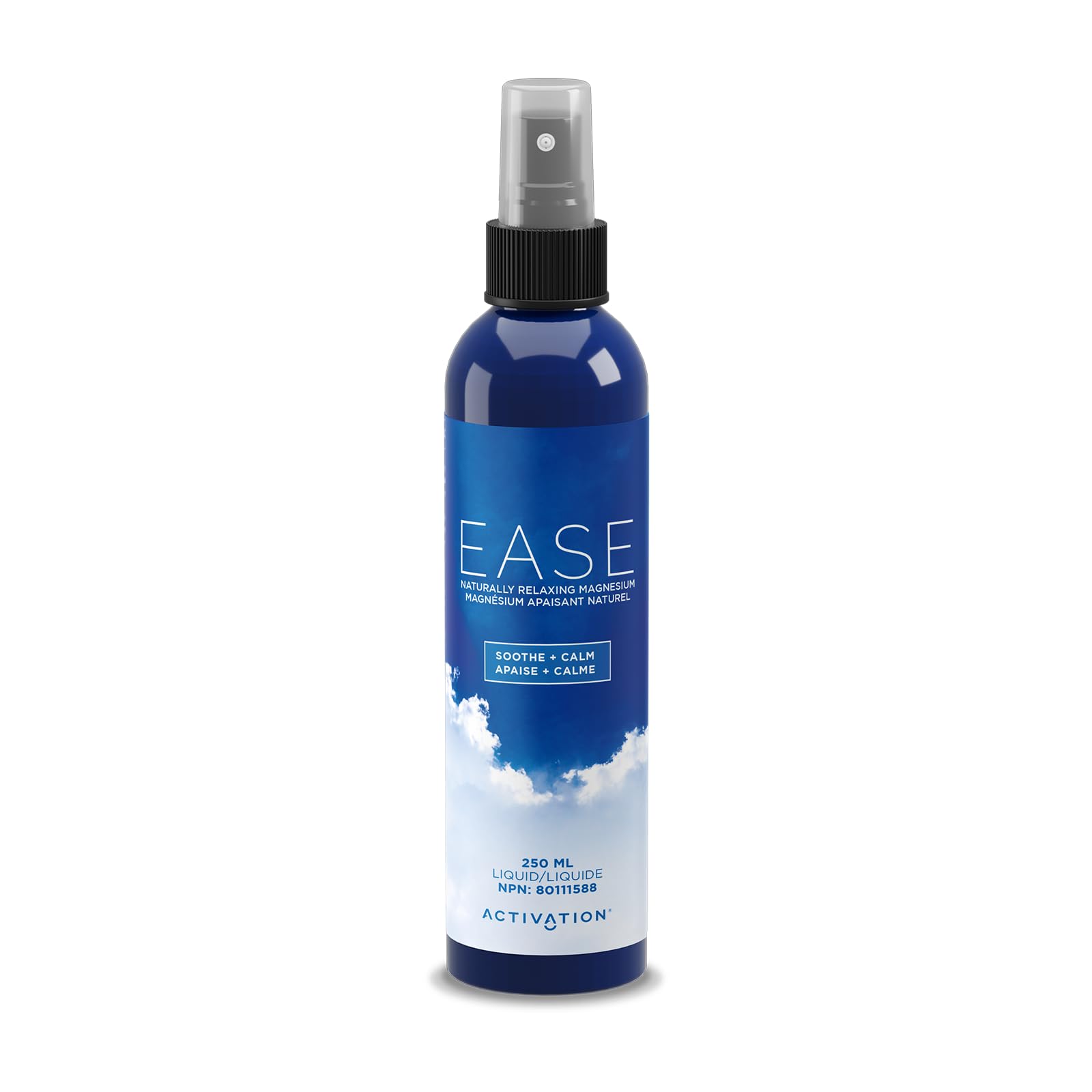 Activation Ease Magnesium Spray | 250 ml | Dead Sea Magnesium Chloride | Fast-Absorbing Topical Spray for Natural Balance and Relaxation