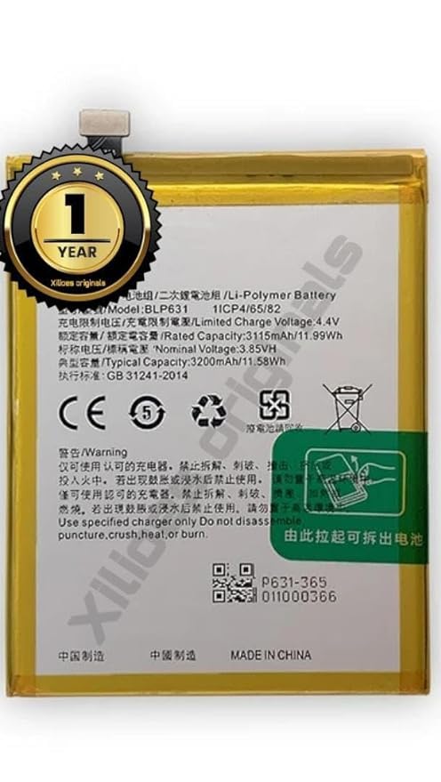 Image of BLP631 Battery for Oppo F5, F3, A77 CPH1723 / CPH1727 / CPH1609 / CPH2339 Battery with 1 Year Warranty***** (R9)