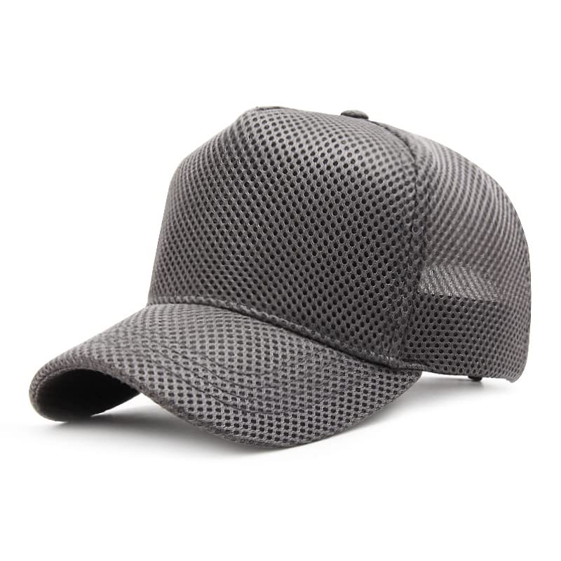 5 Panels High Crown Trucker Hats Mens Outdoor Breathable Full Mesh Snapback Baseball Caps Wide Brim Sun Hats