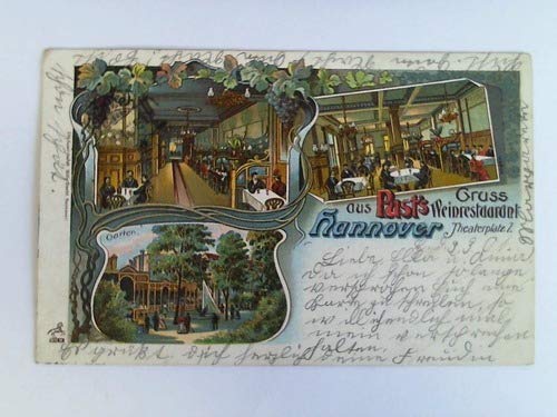 Ansichtskarte: Gruss aus Pust's Weinrestaurant, Theaterplatz 1, Hannover