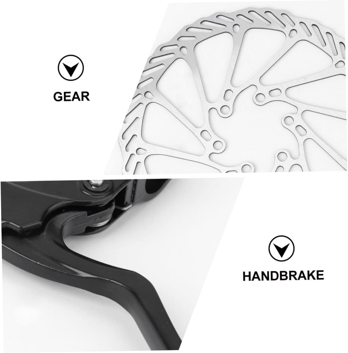 L-1 Adjustable Disc Brake Caliper for Mountain Bikes Universal Mechanical Disc Brake Kit with Random Rotor Style Compatible with Models