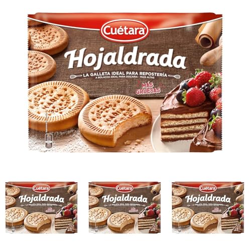 Cuétara Galletas Hojaldrada, 600 g (Paquete de 4)