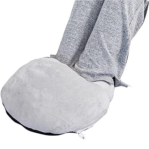 Chauffe-pieds électrique USB gris lavable pour maison et bureau