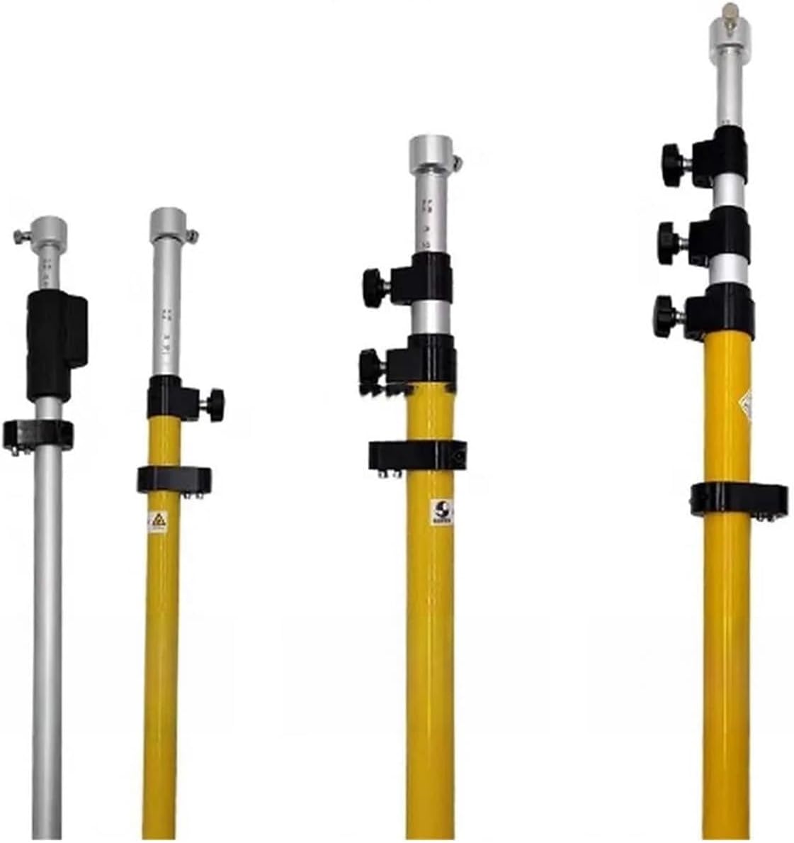 Aluminum Distance Measuring Rod 2.15m 3.25m 5.1m Prism Rod Total Station Parts And Accessories Professional Measuring Equipment(5.1M)