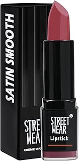 STREET WEAR Satin Smooth Lipstick -FOREVER MAUVE (Mauve) - 4.2 gms - Longwear Creme Lipstick, Moisturizing, Creamy Formuat...