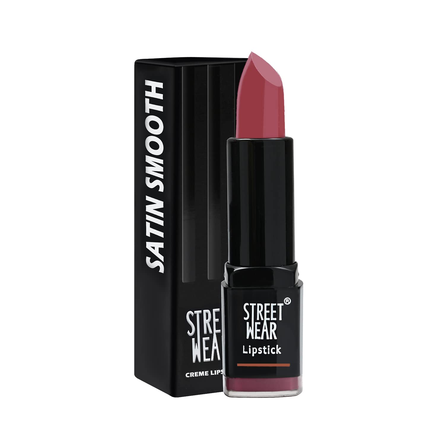 STREET WEAR Satin Smooth Lipstick -FOREVER MAUVE (Mauve) - 4.2 gms - Longwear Creme Lipstick, Moisturizing, Creamy Formuation, 100% Color payoff, Enriched with Aloe vera, Vitamin E and Shea Butter-image-8