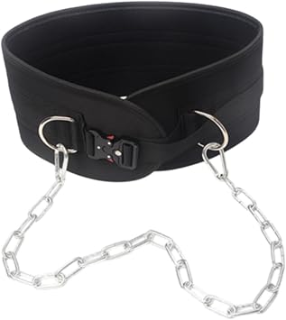 Dip Belt for Weight Lifting Weight Belt Weightlifting Back Support Strap for Power Lifting Fitness Pullups Equipment