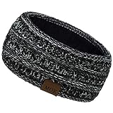 Women Fashion Bohemia Knitting Headband Handmade Keep Warm Elastic Plush Hairband Gift for Girl Friend