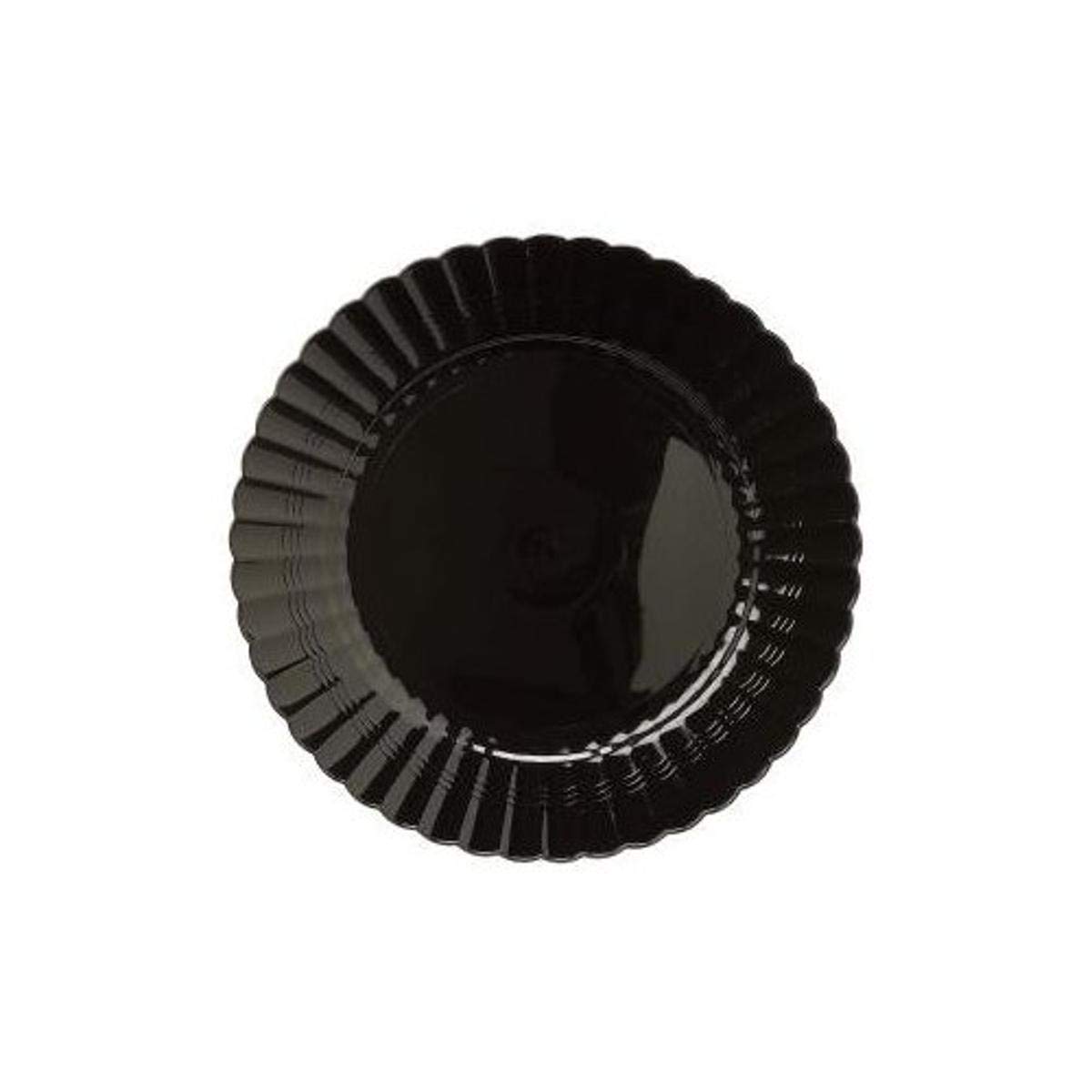 EMI Yoshi EMIREP6B Resposable Dessert Plate, 6", Black