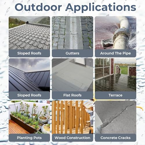 Image of Transparent Waterproof Adhesive Glue for Roof Leakage | High Strength Sealant for Bathroom, Tiles, Wall Cracks, Roof & Kitchen | Strong Leak Proof Bonding Glue with Brush (5 KG)
