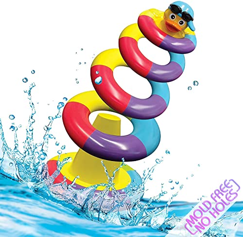 Image of Playahoy Floating Bath Toys for Boys and Girls Float and Play Stacking Toy Rings for Baby Toddlers and Kids