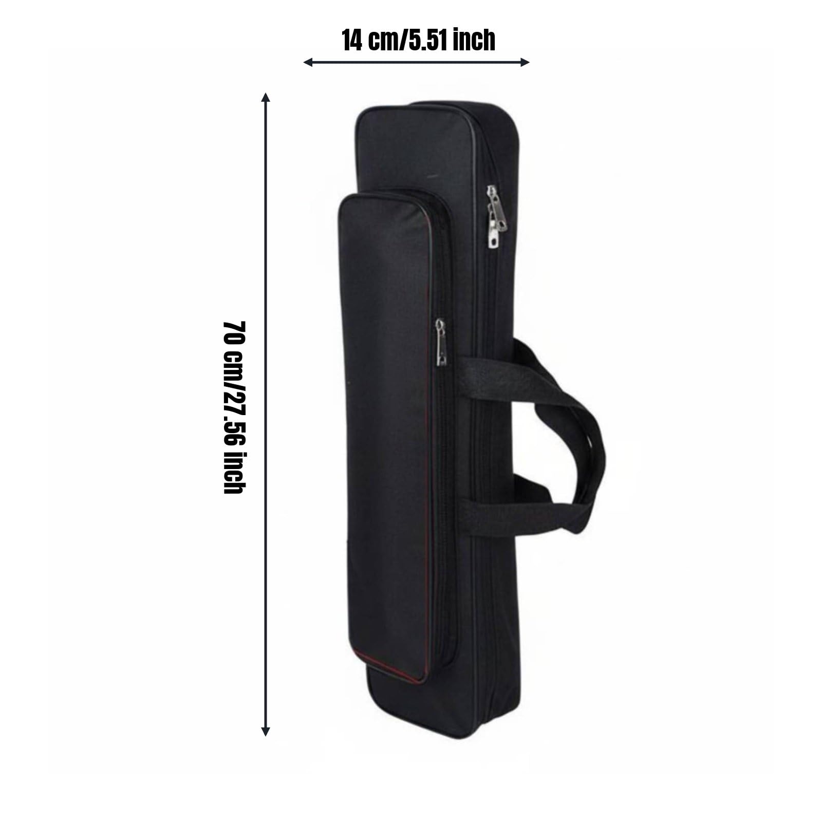Custodia Porta Attrezzi da Pesca Borsa Porta Canne Tessuto Subacqueo Durevole Manici Regolabili Organizzazione Efficiente Spazio Extra Adatta per Avventure di Pesca E Camminate, 70CM