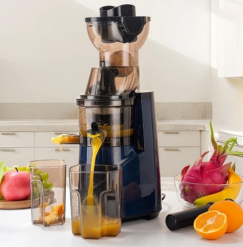 Exprimidor multifuncional para el hogar,Exprimidor comercial para separación de jugo y residuos,Exprimidor automático de gran calibre, adecuado para el hogar y la oficina