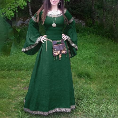 Vestido medieval gótico transpirable con mangas largas ajustables 2