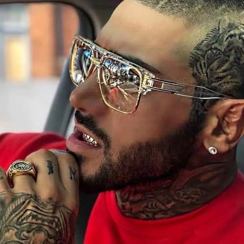 Personalized Large Frame Metallic Men's Sunglasses for Driving, Traveling Vacation, Fishing2