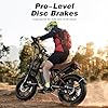 VARUN Electric Bike Peak 750W - 65+ Miles Long Range Electric Bike for Adults - Reaches 25MPH, 48V 13Ah Battery, Full Suspension, 7-Speed All-Terrain 20" Fat Tire Electric Motorcycle Dirt Bike #5