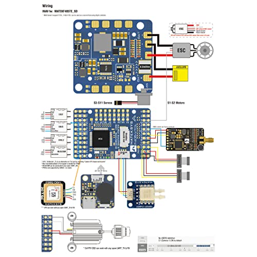 Emaxrc Matek F405 Vtol Flight Controller 25X25/35X35 For Fpv Rc Drones Multirotor Fixed Wing Airplane #TOP5