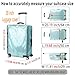 GigabitBest Suitcase Covers for Luggage – TSA Approved Clear PVC Luggage Protector Cover, Thick Transparent Waterproof Sleeve with Large Hook and Loop Closure, Fits 28