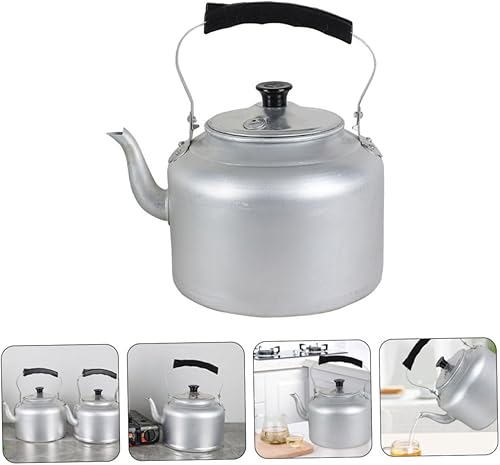Miniatura 2 de Pot Large Tea Kettle Kitchen Teakettle Heat Resistant Aluminum Teakettle Vintage Style Random Style