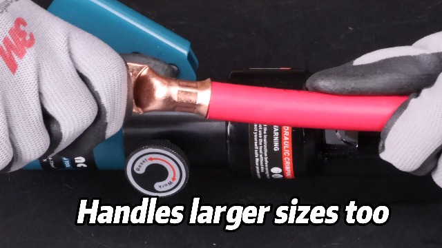 AMZCNC Hydraulic Crimping Tool, Battery Cable Crimper 12AWG–4/0AWG